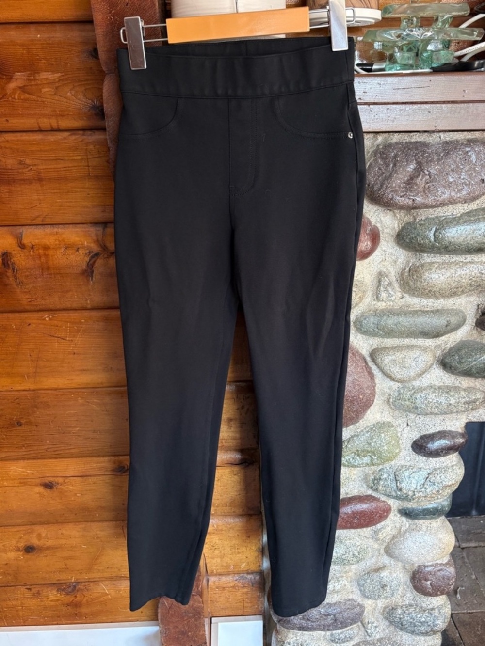 SPANX Black Pull-On Skinny Ponte Pants XS Tall